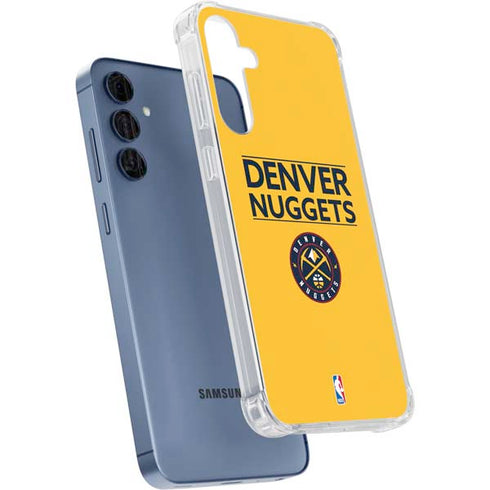 NBA Denver Nuggets Standard - Blue Galaxy A55 5G Clear Case
