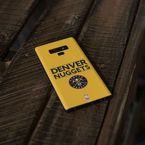 NBA Denver Nuggets Standard - Blue Galaxy Note 9 Skin