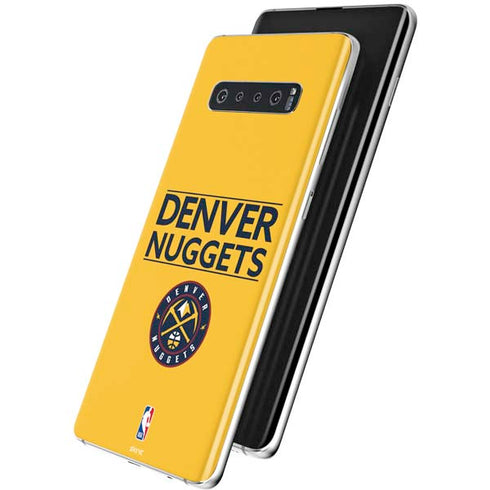 NBA Denver Nuggets Standard - Blue Galaxy S10 Plus Skin