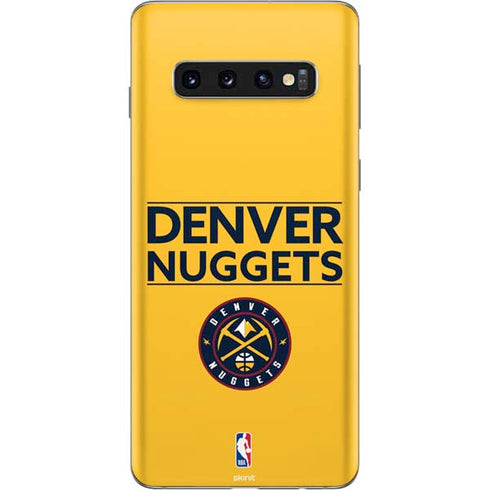 NBA Denver Nuggets Standard - Blue Galaxy S10 Skin