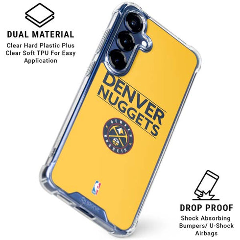 NBA Denver Nuggets Standard - Blue Galaxy S25 Clear Case