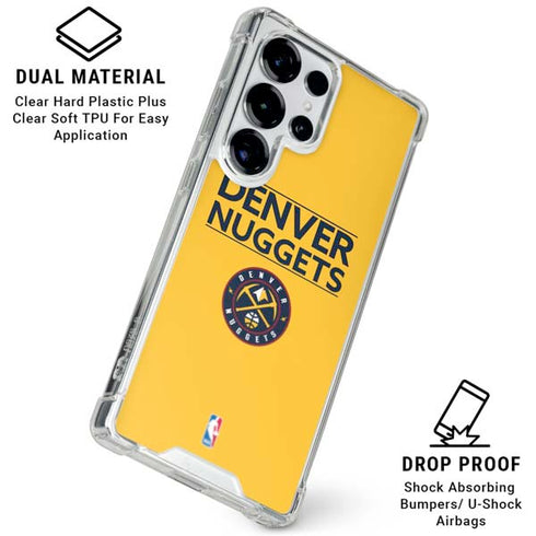 NBA Denver Nuggets Standard - Blue Galaxy S25 Ultra Clear Case