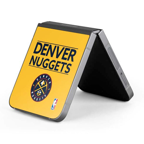 NBA Denver Nuggets Standard - Blue Galaxy Z Flip6 Skin