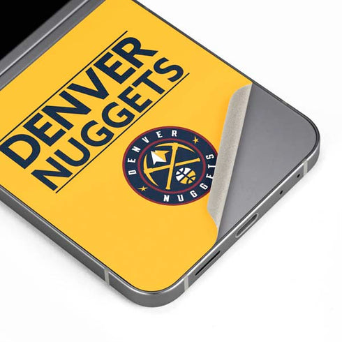 NBA Denver Nuggets Standard - Blue Galaxy Z Flip6 Skin