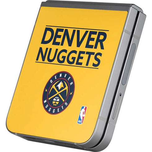 NBA Denver Nuggets Standard - Blue Galaxy Z Flip6 Skin