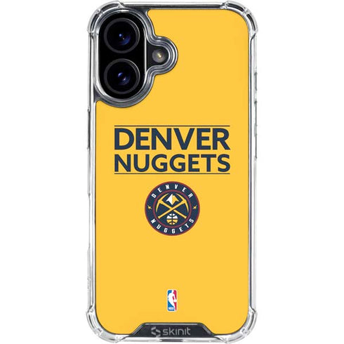 NBA Denver Nuggets Standard - Blue iPhone 16 Clear Case
