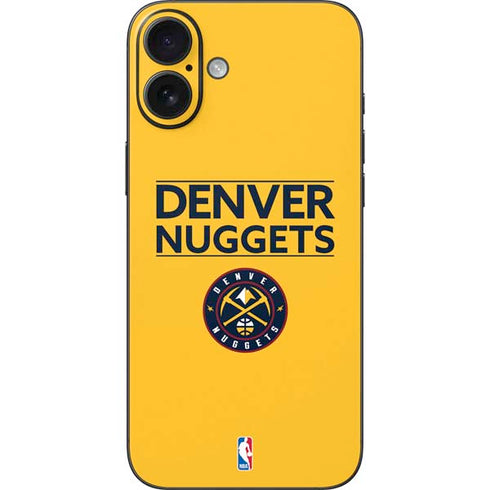 NBA Denver Nuggets Standard - Blue iPhone 16 Plus Skin