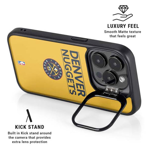 NBA Denver Nuggets Standard - Blue iPhone 16 Pro Max Kickstand Case
