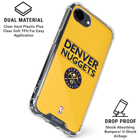 NBA Denver Nuggets Standard - Blue iPhone 16e Clear Case