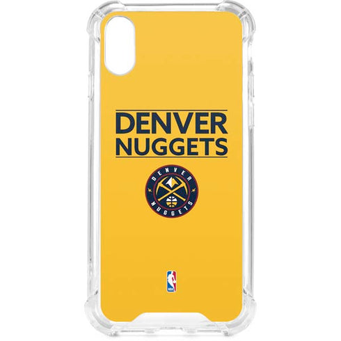 NBA Denver Nuggets Standard - Blue iPhone XS Clear Case