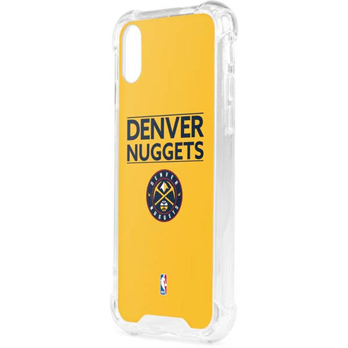NBA Denver Nuggets Standard - Blue iPhone XS Clear Case