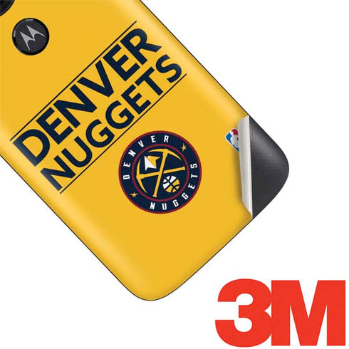 NBA Denver Nuggets Standard - Blue Moto E5 Play Skin