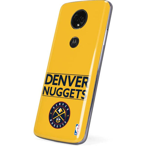 NBA Denver Nuggets Standard - Blue Moto E5 Plus Skin