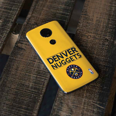 NBA Denver Nuggets Standard - Blue Moto E5 Plus Skin