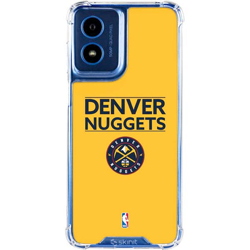 NBA Denver Nuggets Standard - Blue Moto G Play 4G (2024) Clear Case