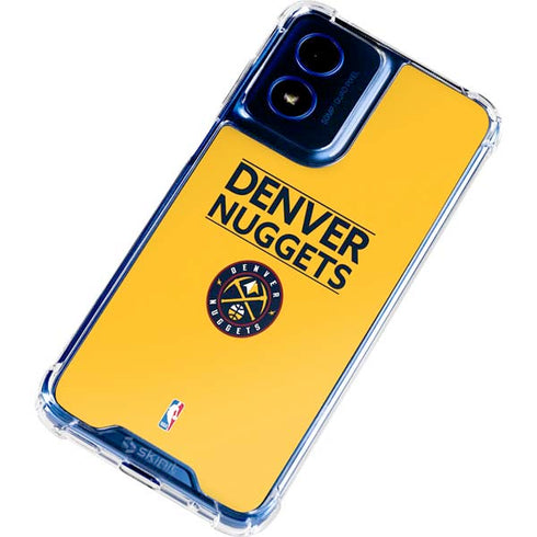 NBA Denver Nuggets Standard - Blue Moto G Play 4G (2024) Clear Case