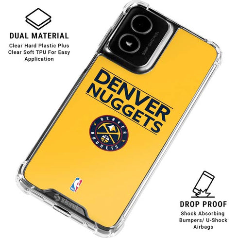 NBA Denver Nuggets Standard - Blue Moto G Power 5G (2024) Clear Case