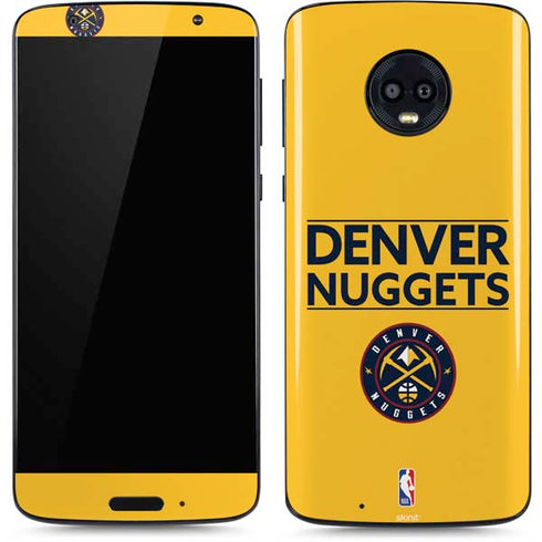 NBA Denver Nuggets Standard - Blue Moto G6 Skin