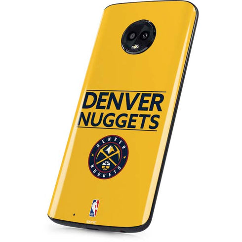 NBA Denver Nuggets Standard - Blue Moto G6 Skin