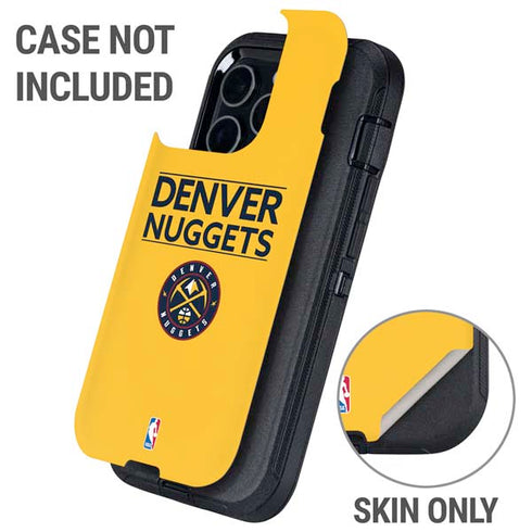 NBA Denver Nuggets Standard - Blue Otterbox Defender iPhone Skin