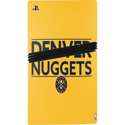 NBA Denver Nuggets Standard - Blue PS5 Pro Disk Bundle Skin
