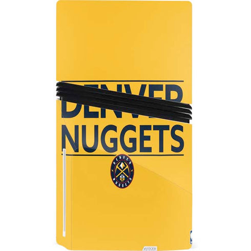 NBA Denver Nuggets Standard - Blue PS5 Pro Disk Bundle Skin