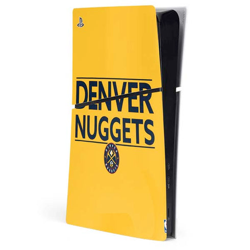 NBA Denver Nuggets Standard - Blue PS5 Slim Digital Edition Console Skin