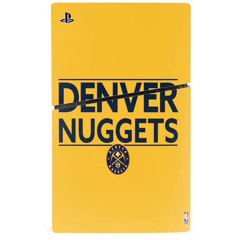 NBA Denver Nuggets Standard - Blue PS5 Slim Digital Edition Console Skin