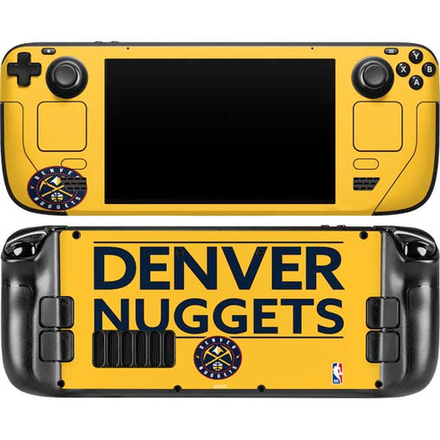 NBA Denver Nuggets Standard - Blue Steam Deck Handheld Gaming Computer OLED Skin