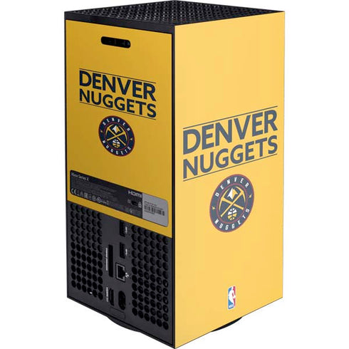 NBA Denver Nuggets Standard - Blue XBox Series X Digital Edition Console Skin