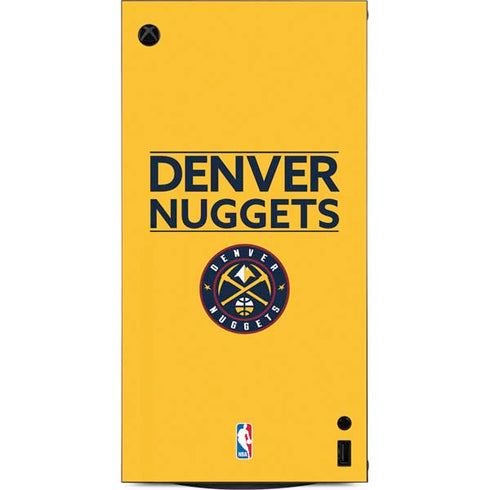NBA Denver Nuggets Standard - Blue XBox Series X Digital Edition Console Skin