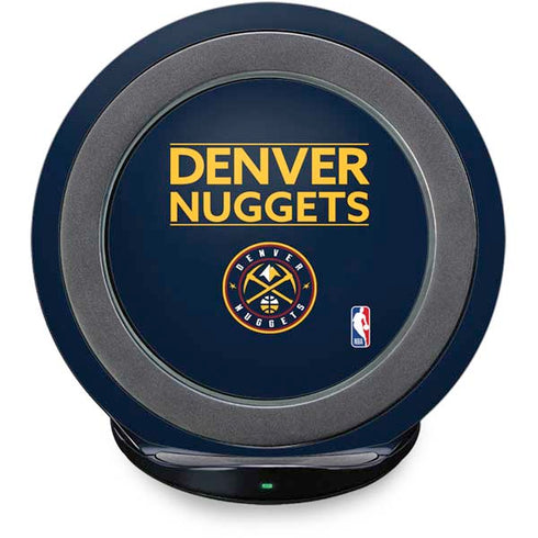 NBA Denver Nuggets Standard - Light Blue Fast Charge Wireless Charging Stand Skin