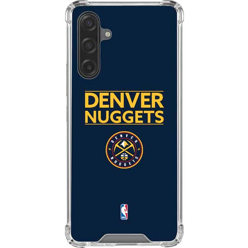 NBA Denver Nuggets Standard - Light Blue Galaxy A17 Clear Case