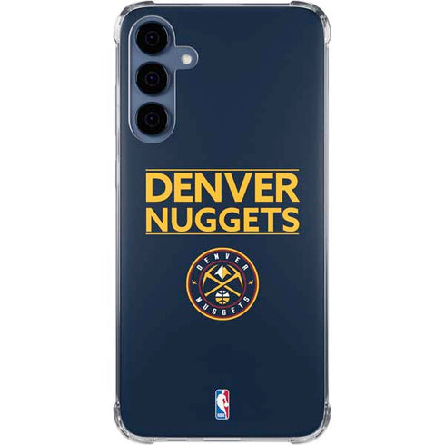 NBA Denver Nuggets Standard - Light Blue Galaxy A35 5G Clear Case