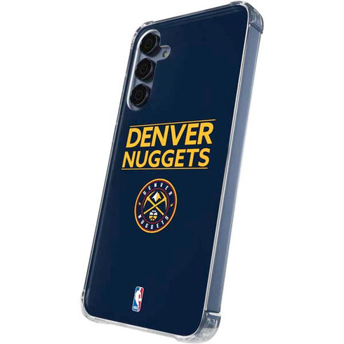 NBA Denver Nuggets Standard - Light Blue Galaxy A35 5G Clear Case