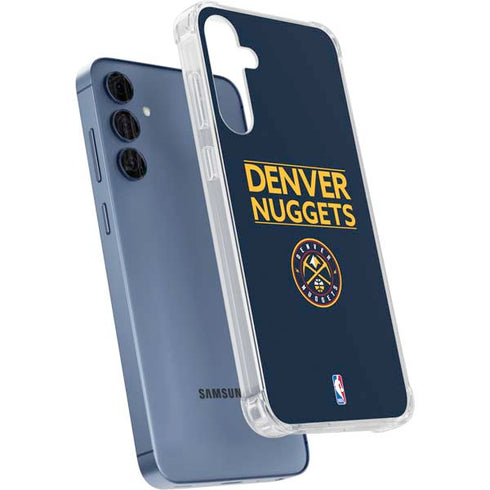 NBA Denver Nuggets Standard - Light Blue Galaxy A35 5G Clear Case