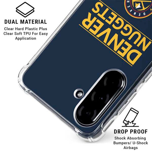 NBA Denver Nuggets Standard - Light Blue Galaxy A36 5G Clear Case