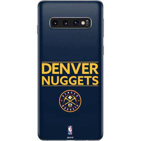 NBA Denver Nuggets Standard - Light Blue Galaxy S10 Skin