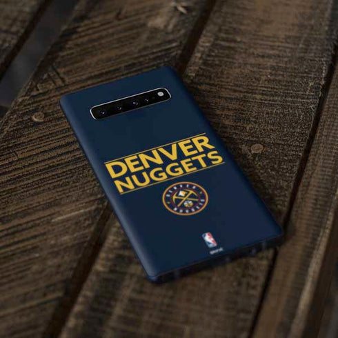 NBA Denver Nuggets Standard - Light Blue Galaxy S10 Skin