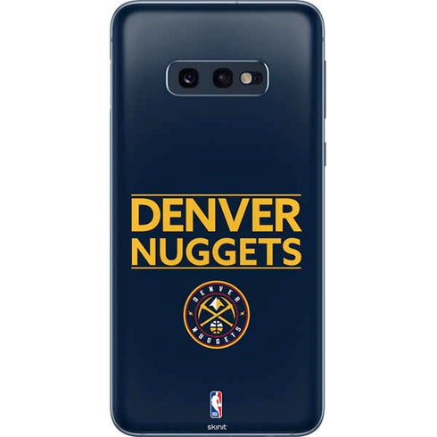 NBA Denver Nuggets Standard - Light Blue Galaxy S10e Skin