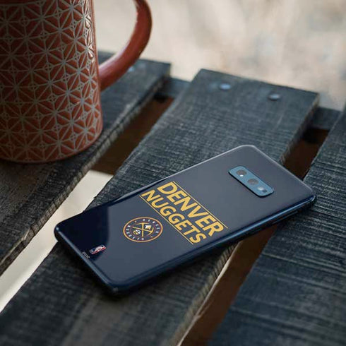 NBA Denver Nuggets Standard - Light Blue Galaxy S10e Skin