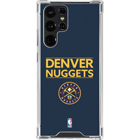 NBA Denver Nuggets Standard - Light Blue Galaxy S23 Ultra Clear Case