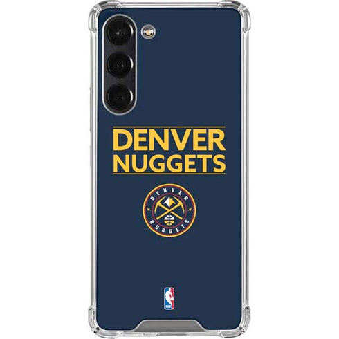 NBA Denver Nuggets Standard - Light Blue Galaxy S24 FE Clear Case