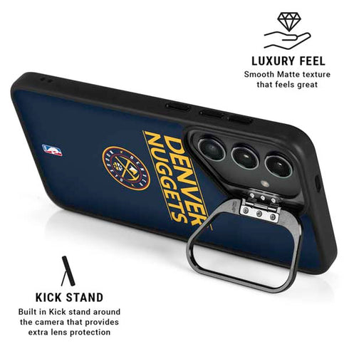 NBA Denver Nuggets Standard - Light Blue Galaxy S25 Kickstand Case
