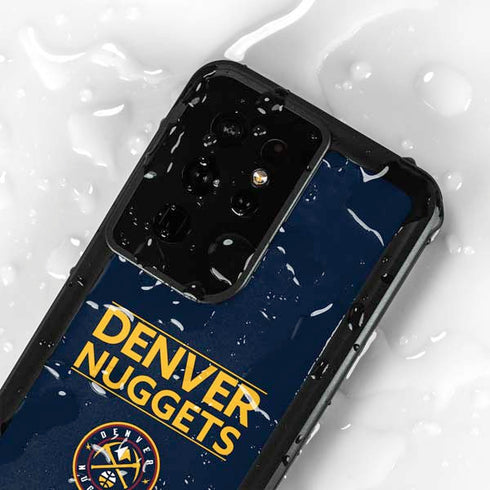 NBA Denver Nuggets Standard - Light Blue Galaxy S24 Ultra Waterproof Case