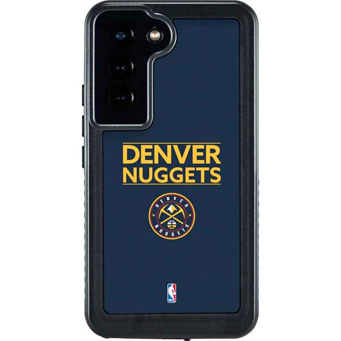 NBA Denver Nuggets Standard - Light Blue Galaxy S24 Waterproof Case