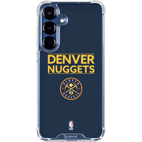 NBA Denver Nuggets Standard - Light Blue Galaxy S25 Plus Clear Case