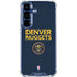 NBA Denver Nuggets Standard - Light Blue Galaxy S25 Plus Clear Case