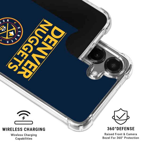 NBA Denver Nuggets Standard - Light Blue Galaxy S26 Plus Clear Case