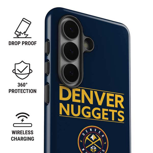 NBA Denver Nuggets Standard - Light Blue Galaxy S26 Plus Impact Case